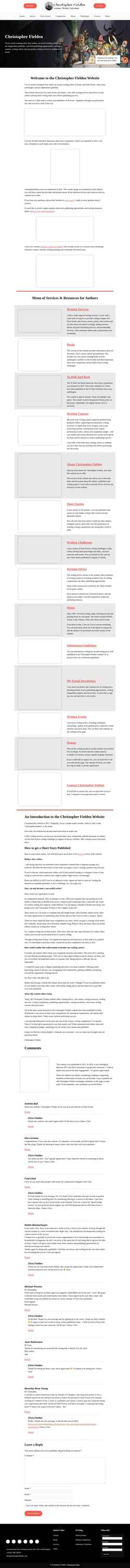 Скриншот www.christopherfielden.com
