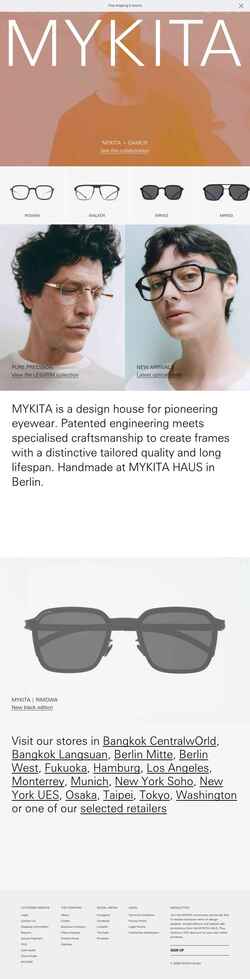 Screenshot mykita.com