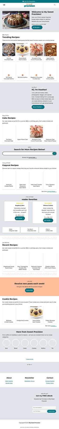 Screenshot mysweetprecision.com