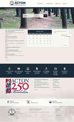 Снимак екрана www.acton-ma.gov