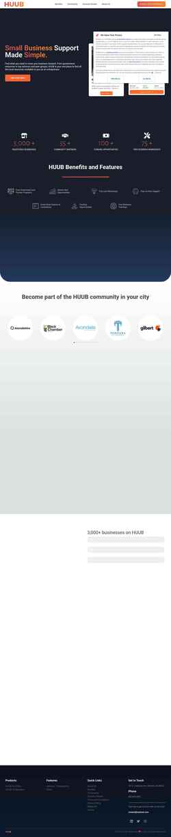 Screenshot myhuub.com