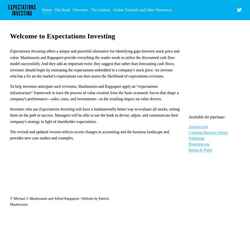 Posnetek zaslona www.expectationsinvesting.com