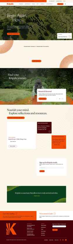 Screenshot kripalu.org