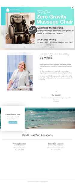 Screenshot peacefulwaterscounseling.com