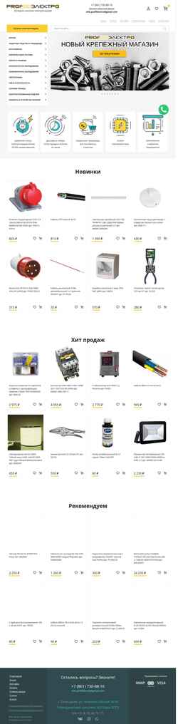 Posnetek zaslona proffelectro.ru