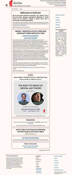Screenshot www.autcom.org