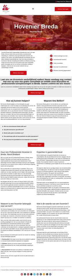 Screenshot hovenierbreda.com