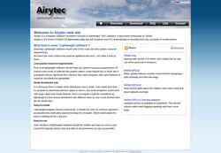 Screenshot www.airytec.com