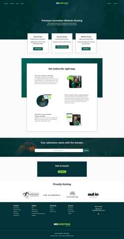 Screenshot www.gohosting.com.au