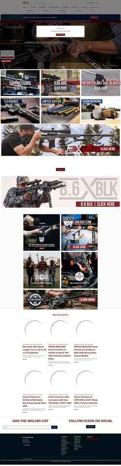 Screenshot faxonfirearms.com