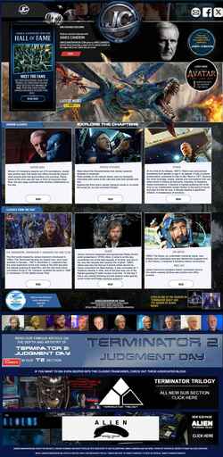 Captura de pantalla jamescamerononline.com