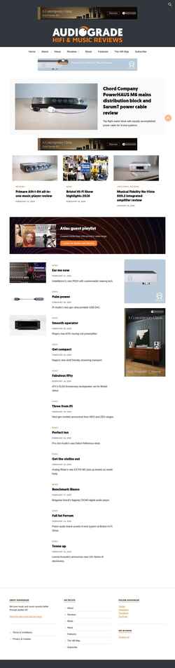 Скриншот audiograde.uk