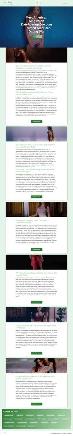 Screenshot dateaveragejoe.com