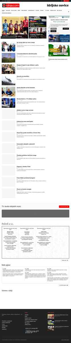 Screenshot www.idrija.com