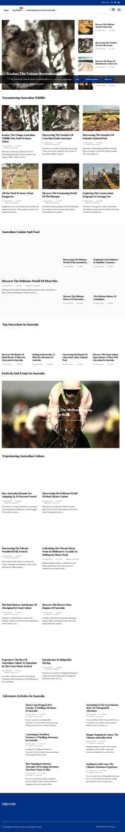 Captura de pantalla www.thevine.com.au