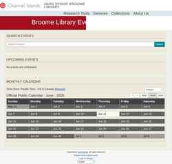 Screenshot csuci.libcal.com