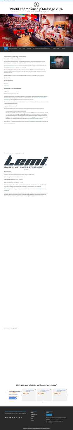 Schermata worldchampionship-massage.com