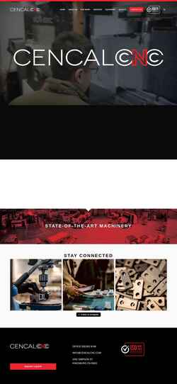 Screenshot cencalcnc.com