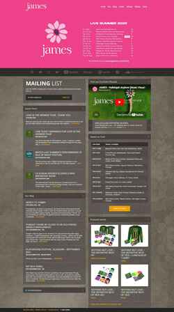 Captura de pantalla wearejames.com