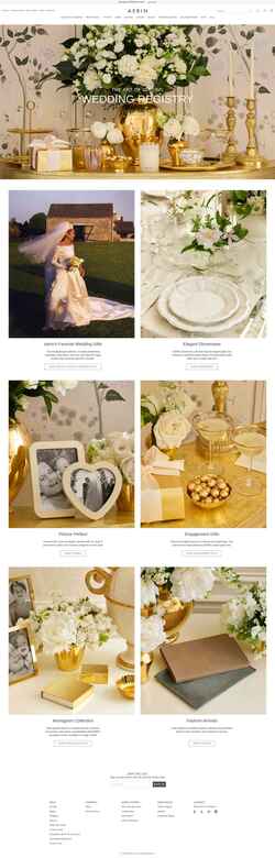 Screenshot www.aerin.com