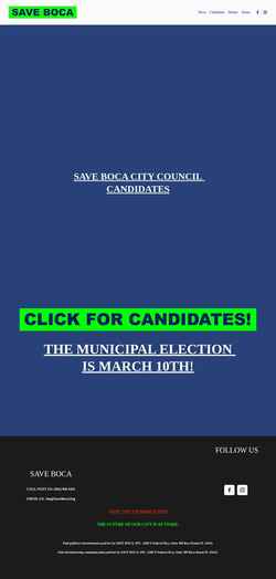Screenshot www.saveboca.org