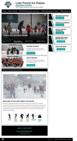 Screenshot www.lficepalace.com