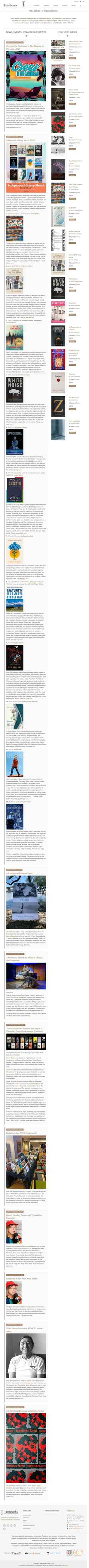 Captura de pantalla talonbooks.com