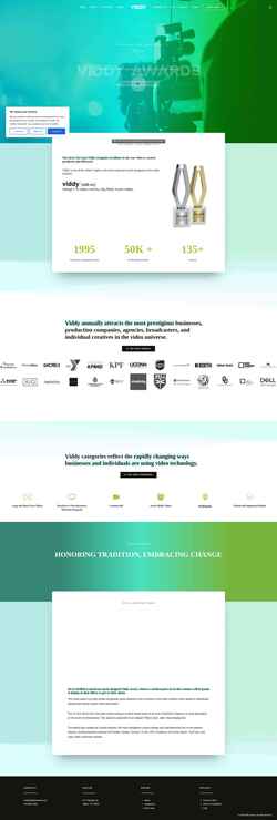 Screenshot viddyawards.com