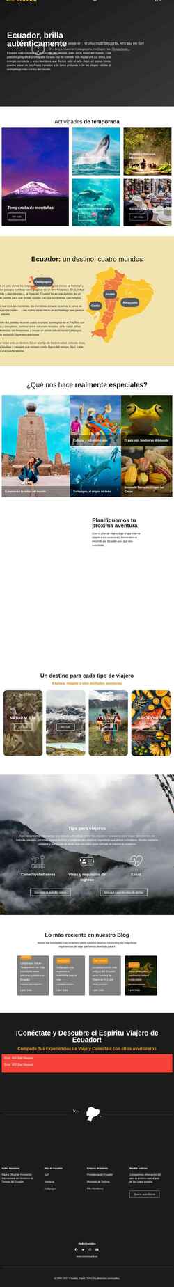 Captura de pantalla ecuador.travel
