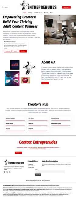 Screenshot entreprenudes.com