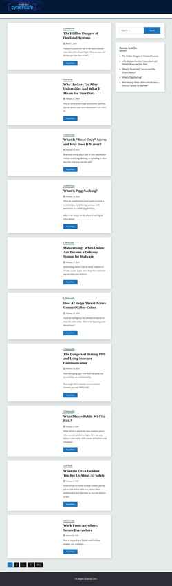 Screenshot makemecybersafe.com