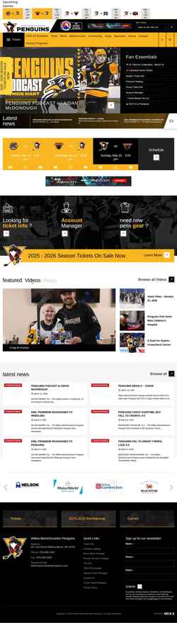 スクリーンショット www.wbspenguins.com
