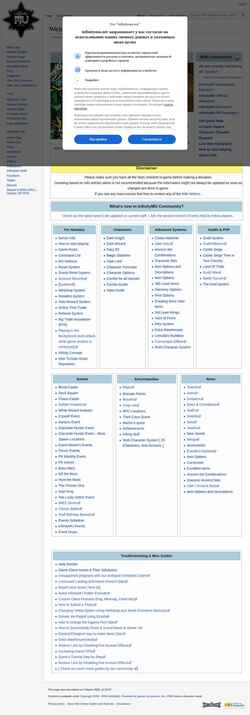 Captură de ecran wiki.infinitymu.net