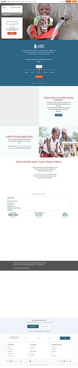 Screenshot thewaterproject.org