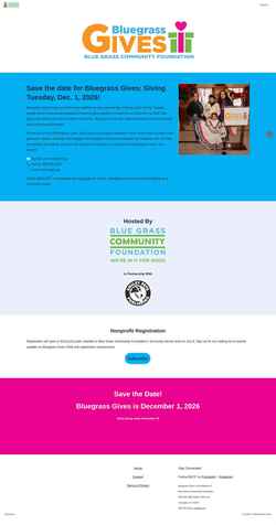 Screenshot www.bggives.org