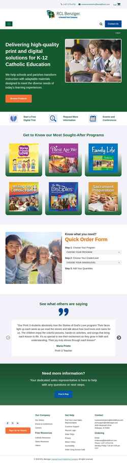 Screenshot store.rclbenziger.com