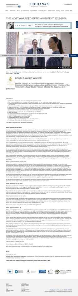 Captura de pantalla www.optometrists.co.uk