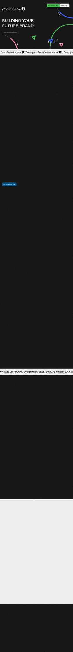 Screenshot pleaseevolve.com