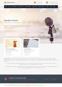 Screenshot speakercentral.org