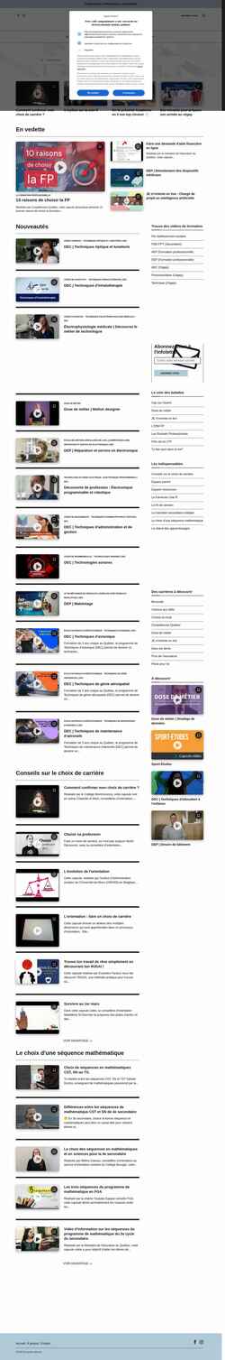 Screenshot maformationenvideo.ca