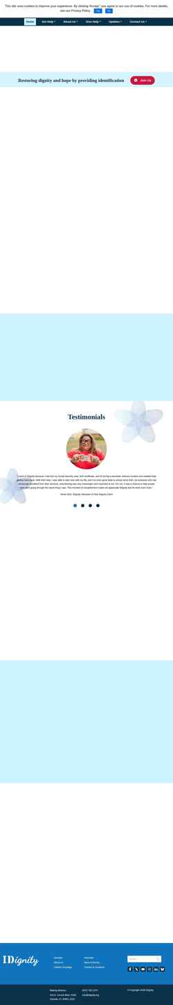 Screenshot idignity.org