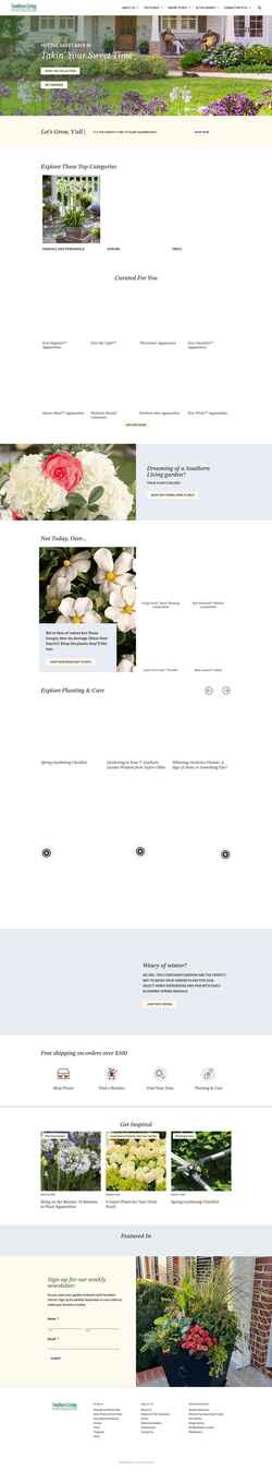 Screenshot southernlivingplants.com