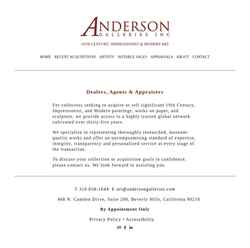 Screenshot www.andersongalleries.com
