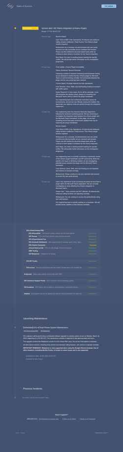 Screenshot status.esi-estech.com