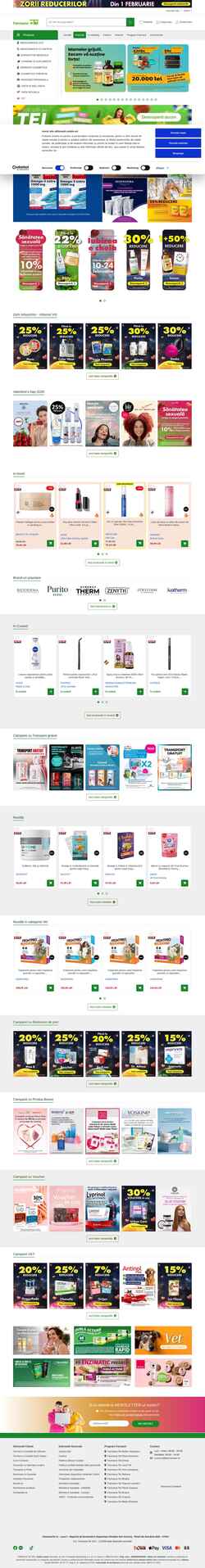 Στιγμιότυπο οθόνης comenzi.farmaciatei.ro