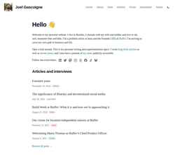Captura de tela joel.is