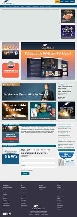 Screenshot www.itiswritten.com