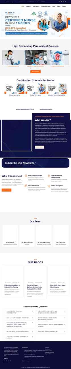Screenshot globala1institutes.com