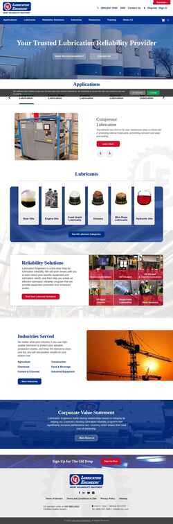 Schermata lelubricants.com
