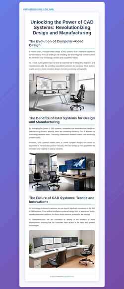 Screenshot www.cadsystems.com
